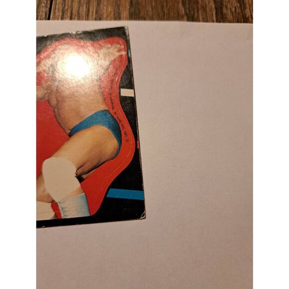 Vintage 1985 WWF Hulk Hogan Sticker Card #22 Titan Sports WWE Wrestling - Picture 5 of 6